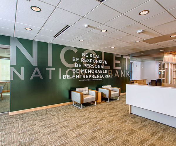 Nicolet National Bank Art Wall