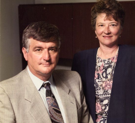 Curt and Judy Rudy, founders of CJ & Associates, celebrating over 40 years of leadership in commercial interior design and community support in Wisconsin.