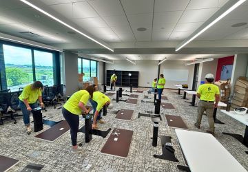 Office furniture delivery and installation services in Green Bay WI by CJ & Associates, serving Brown County and Northeast Wisconsin with reliability beyond Juniper Office, Systems Furniture, and ABK Interiors.