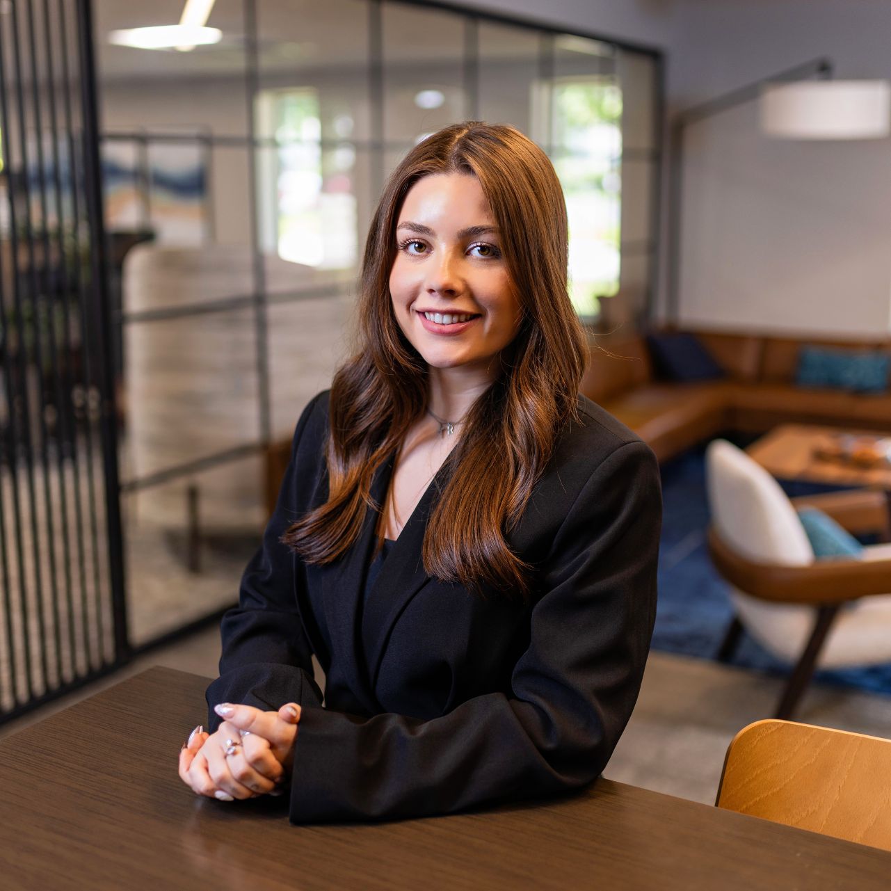 Reilly Thuemmler, Design Associate at CJ & Associates, supporting commercial interior design projects across Wisconsin for corporate, healthcare, education, government, and manufacturing spaces.