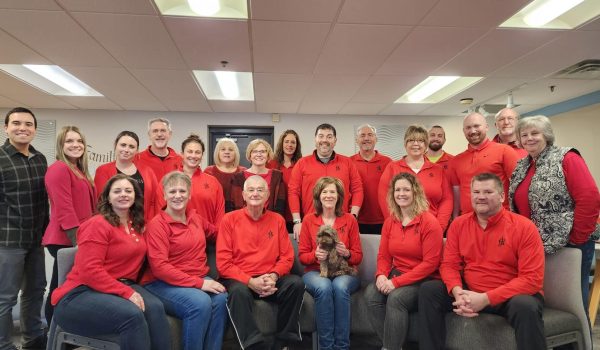 Go Red for Women Day Team Photo.